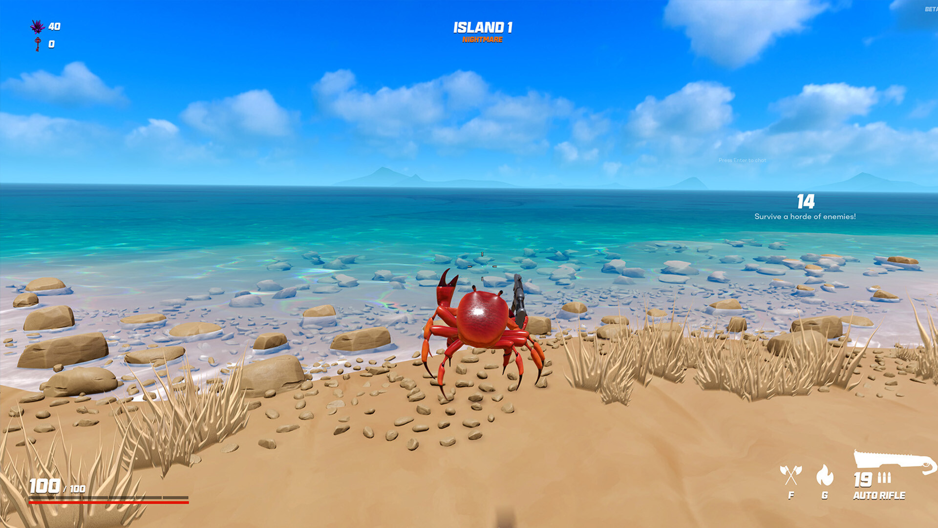 Getting to the secret island in Crab Champions @Crab Champions #crabch