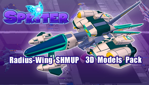 Radius-Wing SHMUP 3d Models Steam capsule image