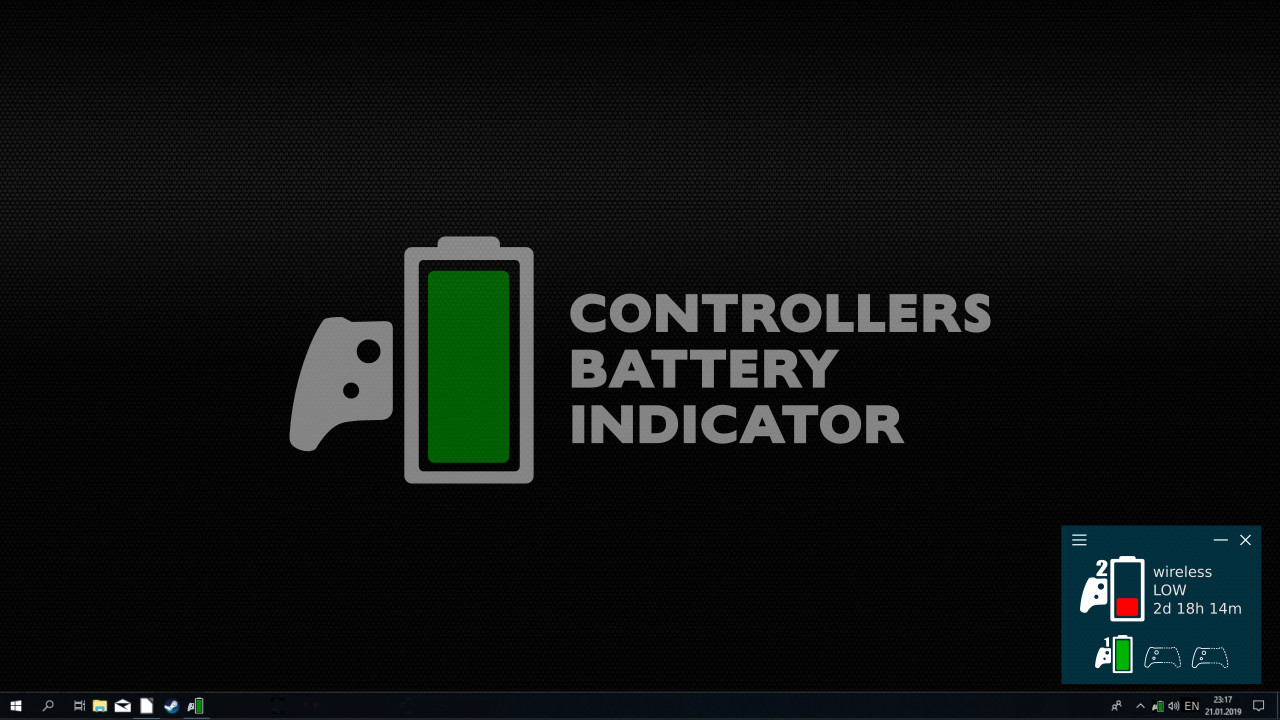 Controllers Battery Indicator on Steam