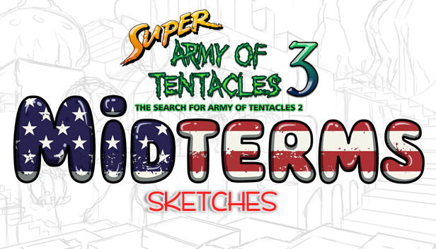SUPER ARMY OF TENTACLES 3, Outfit Pack: Midterms 2018 (Sketches) Steam capsule image