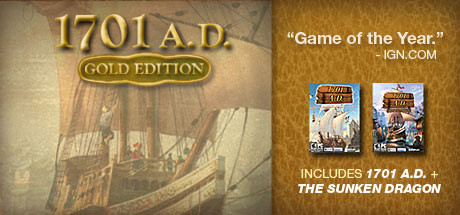 1701 A.D.: Gold Edition concurrent players on Steam