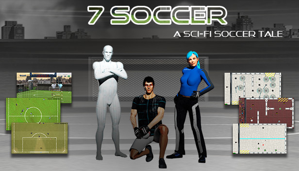 7 Soccer: a sci-fi soccer tale Steam capsule image