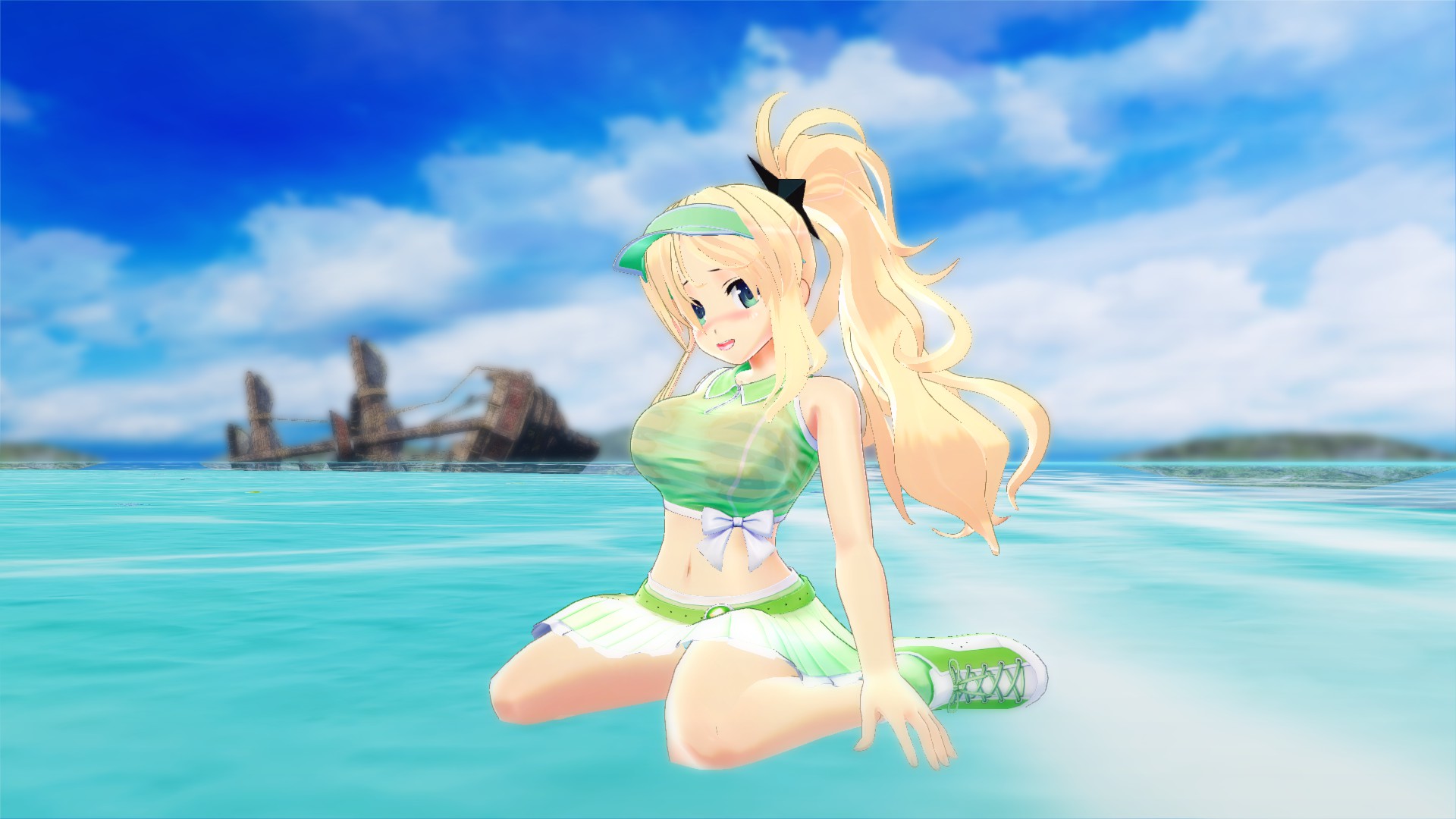 Senran Kagura Peach Beach Splash - No Shirt, No  