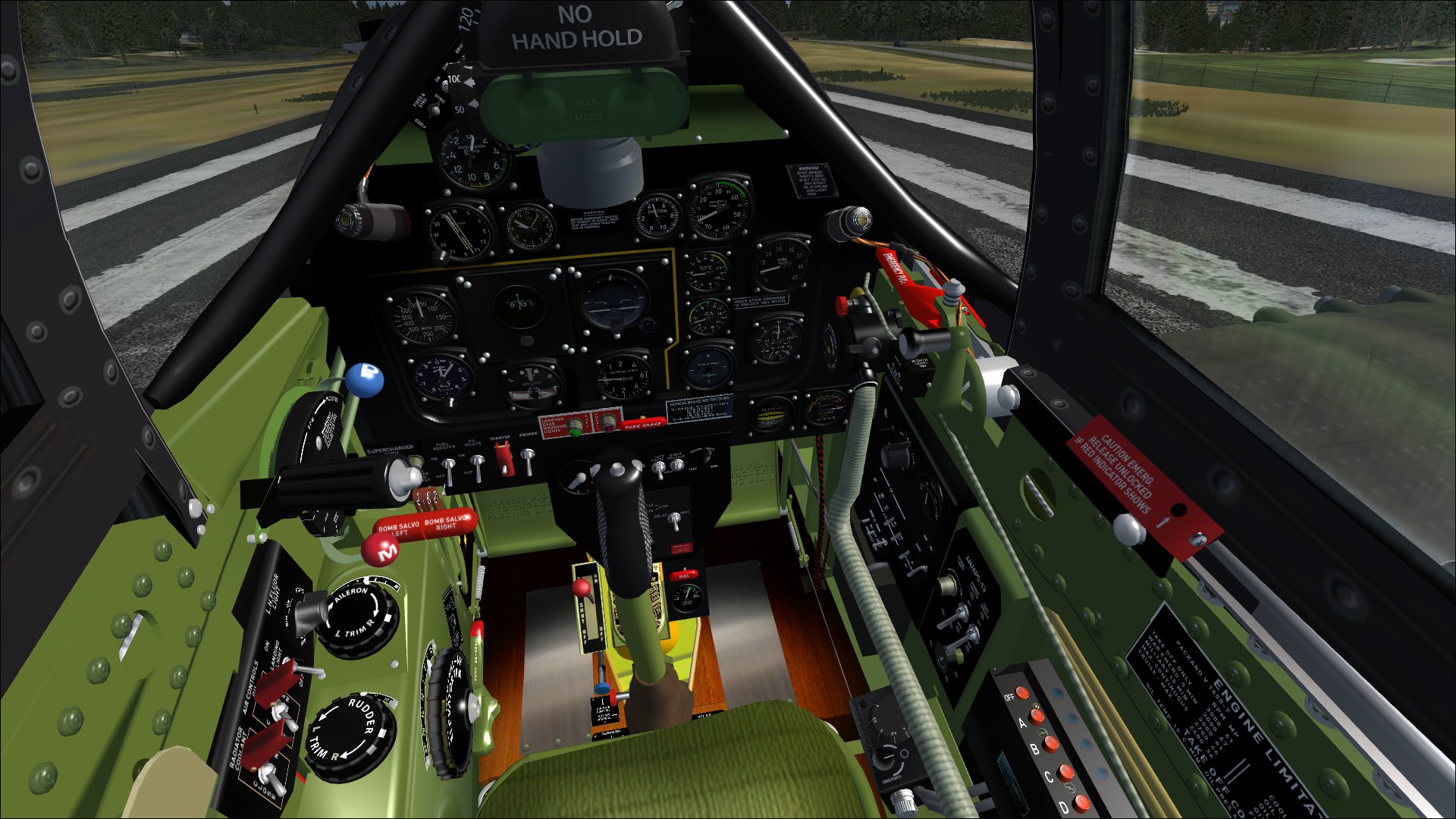 fsx acceleration p51 cockpit panel layout