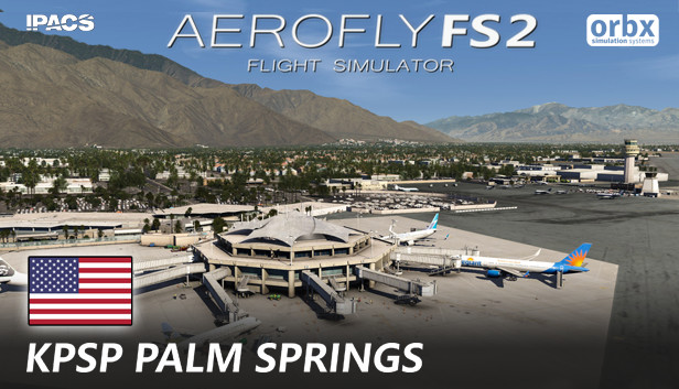 Aerofly FS 2 - Orbx - Palm Springs International Airport Steam capsule image