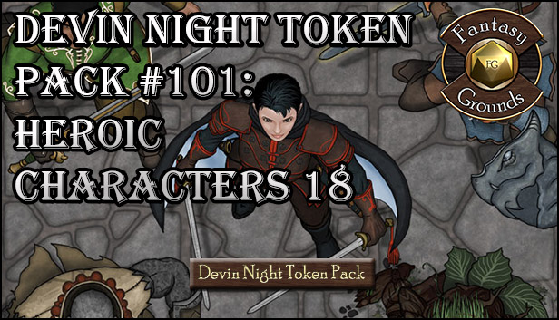 Fantasy Grounds - Devin Night Token Pack #101: Heroic Characters 18 (Token Pack) Steam capsule image