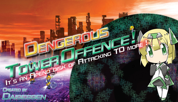 Dengerous TowerOffence! でんじゃらすたわーおふぇんす! Steam capsule image