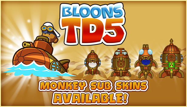 Bloons TD 5 - Steampunk Monkey Sub Skin Steam capsule image