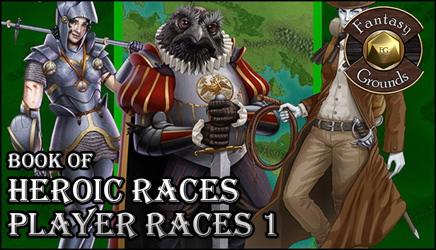Fantasy Grounds - Book of Heroic Races: Player Races 1 (5E) Steam capsule image