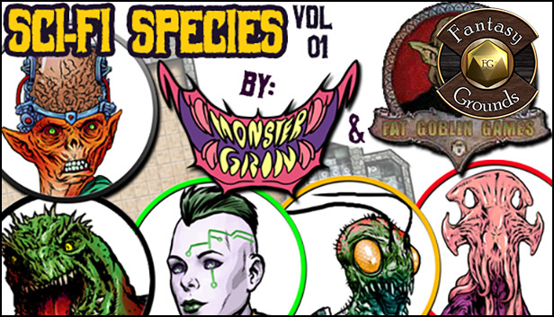 Fantasy Grounds - Sci-fi Species Vol 1 (Token Pack) Steam capsule image