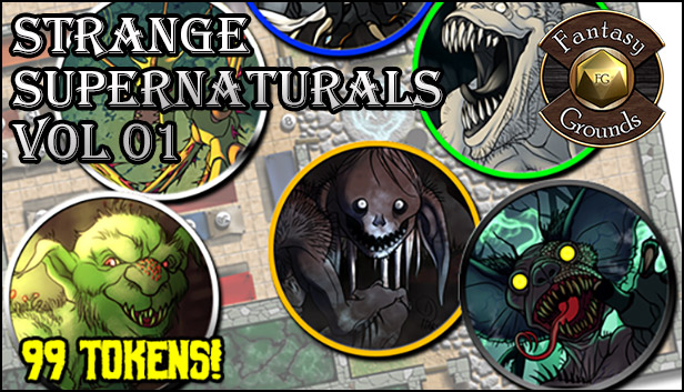 Fantasy Grounds - Strange Supernaturals Vol 1 (Token Pack) Steam capsule image