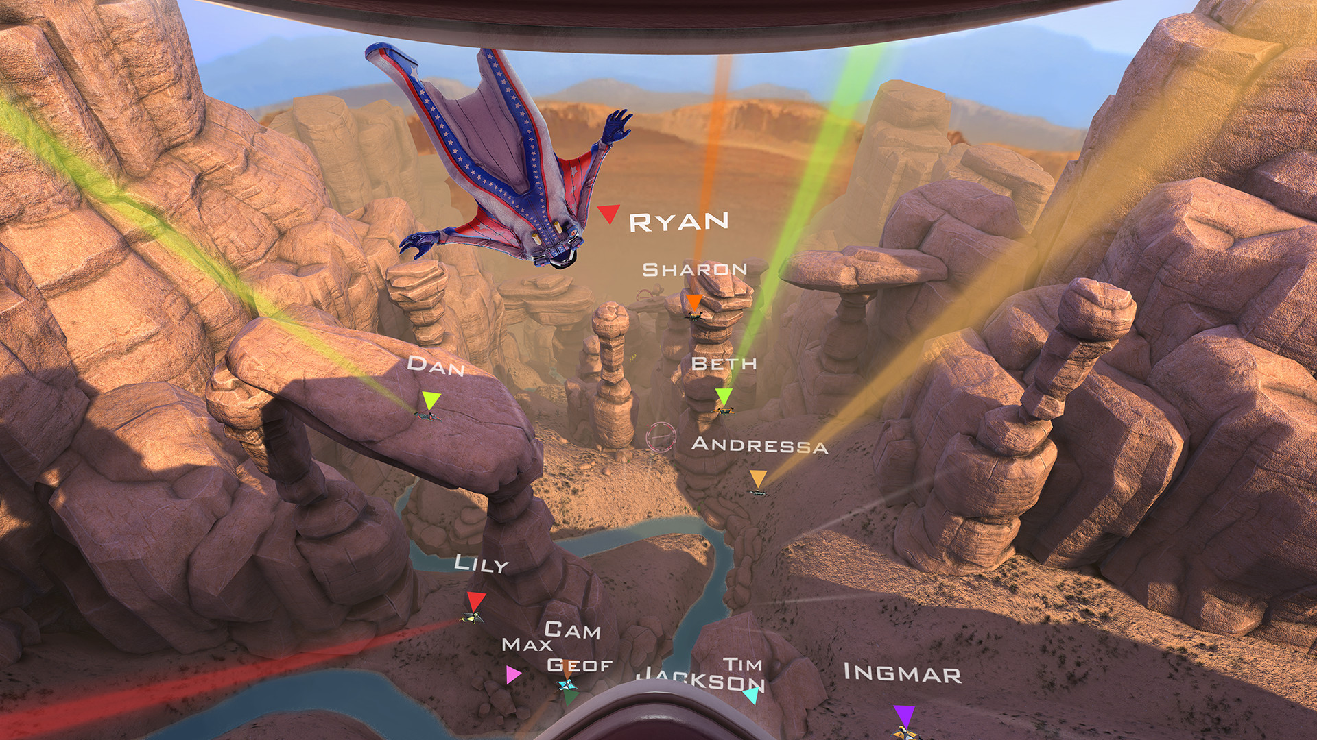 Oculus Quest 游戏《Rush VR》滑翔