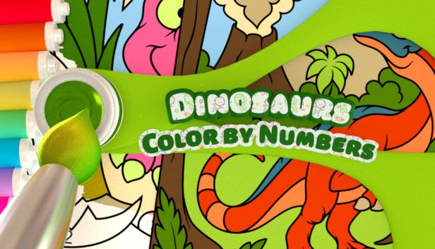 Color by Numbers - Dinosaurs Steam capsule image