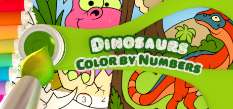 Color by Numbers - Dinosaurs