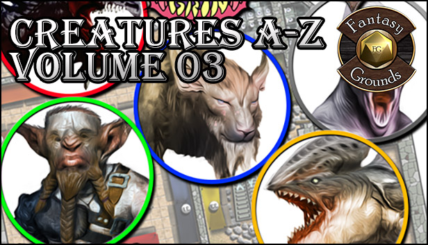 Fantasy Grounds - Creatures A-Z, Volume 3 (Token Pack) Steam capsule image
