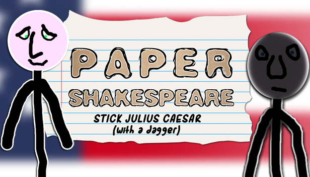 Paper Shakespeare: Stick Julius Caesar (with a dagger)