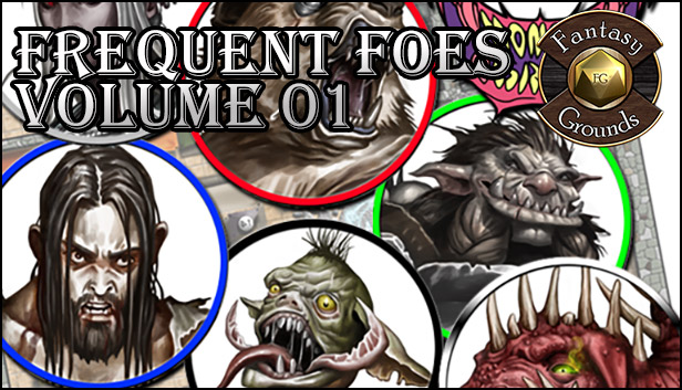 Fantasy Grounds - Frequent Foes, Volume 1 (Token Pack) Steam capsule image
