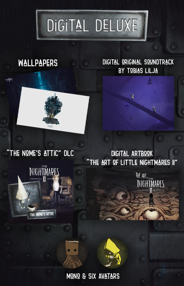 Little Nightmares 2 replacementsteelbook NO DISC PS4/PS5/XBOX