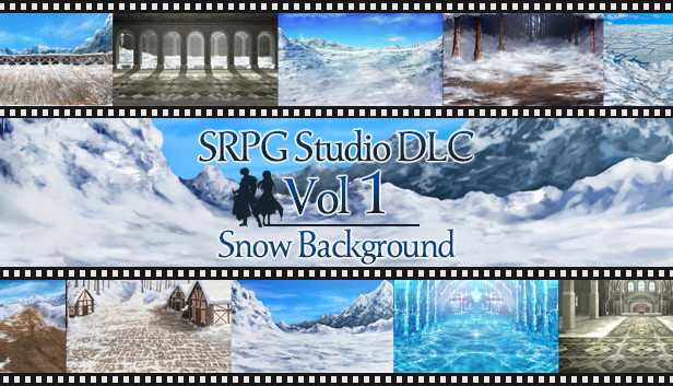 SRPG Studio Snow Background Steam capsule image