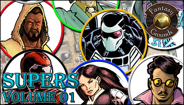 Fantasy Grounds - Supers, Volume 1 (Token Pack) Steam capsule image