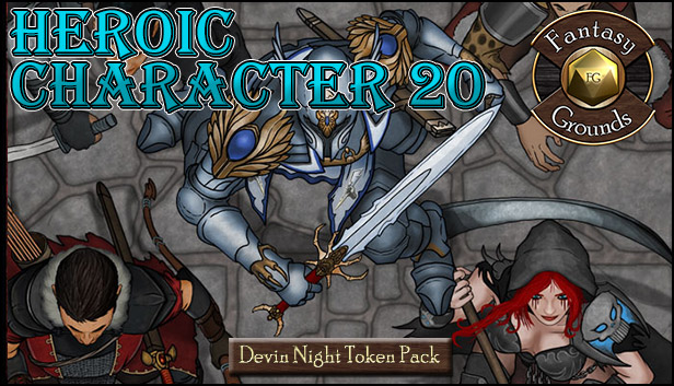 Fantasy Grounds - Devin Night 105: Heroic Characters 20 (Token Pack) Steam capsule image