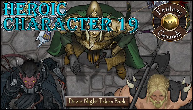 Fantasy Grounds - Devin Night 104: Heroic Characters 19 (Token Pack) Steam capsule image