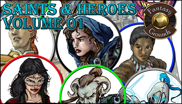 Fantasy Grounds - Saints & Heroes, Volume 1 (Token Pack) Steam capsule image