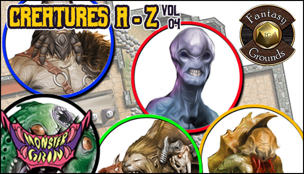 Fantasy Grounds - Creatures A-Z, Volume 4 (Token Pack) Steam capsule image