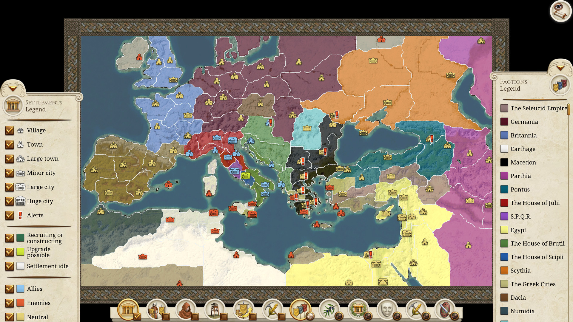 Total War Attila Campaign Map Total War Attila Campaign Map