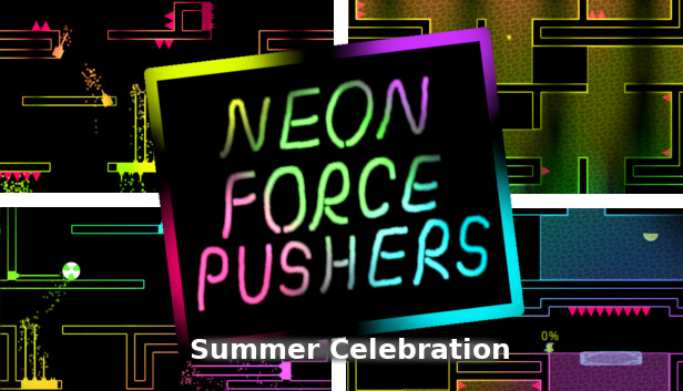 Neon Force Pushers - Summer Celebration Steam capsule image