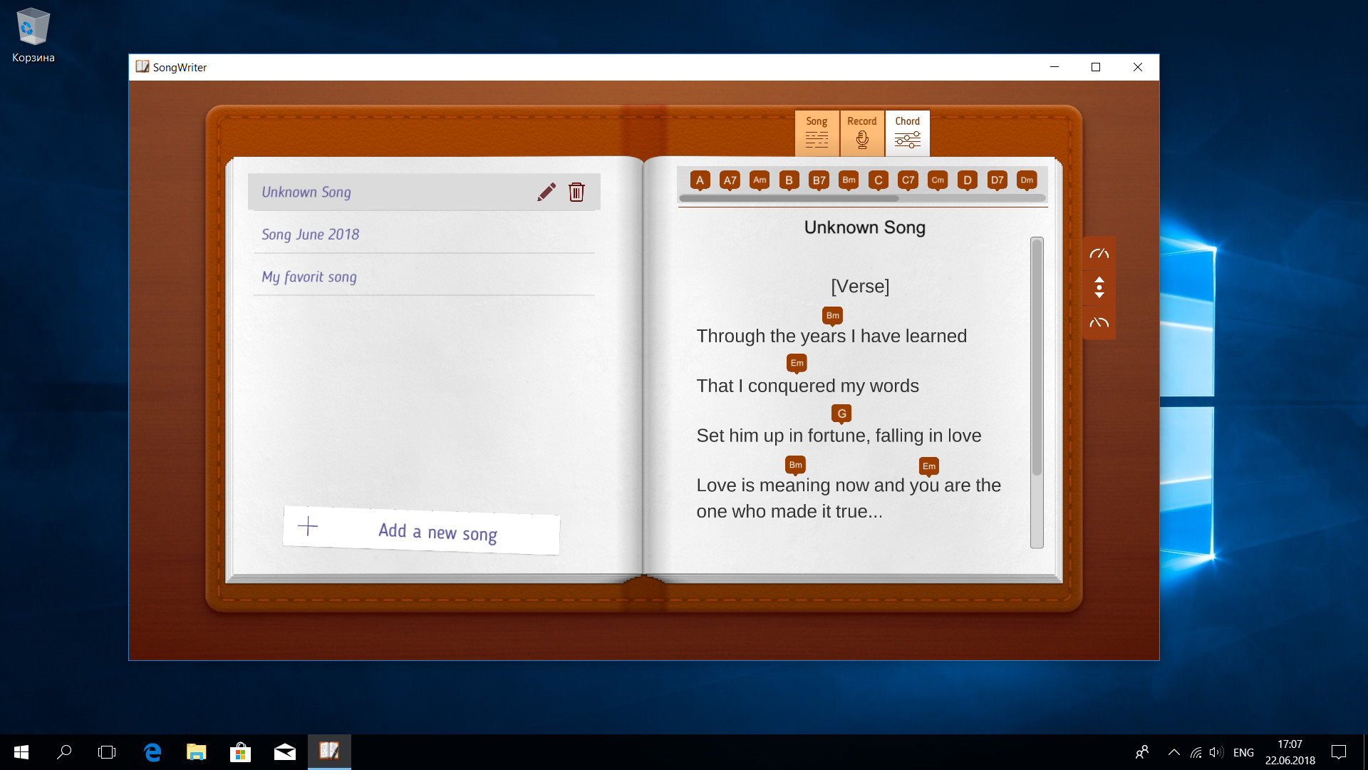 Song Writer on Steam
