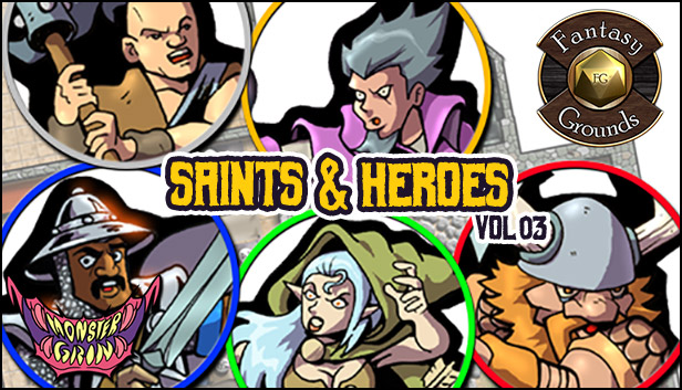 Fantasy Grounds - Saints & Heroes, Volume 3 (Token Pack) Steam capsule image