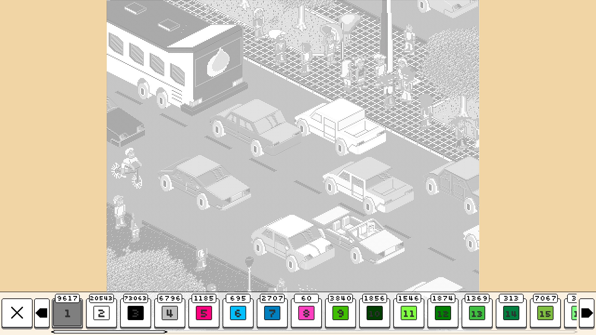 Pixel coloring sheet Pixel coloring sheet