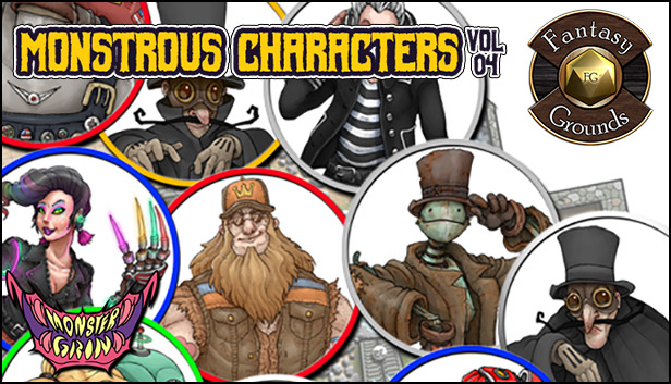 Fantasy Grounds - Monstrous Characters, Volume 4 (Token Pack) Steam capsule image