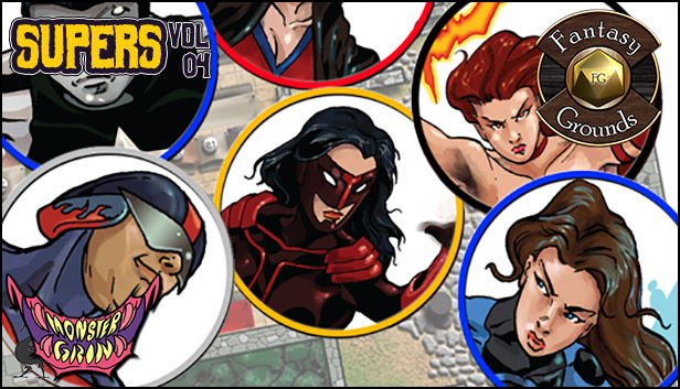 Fantasy Grounds - Supers, Volume 4 (Token Pack) Steam capsule image