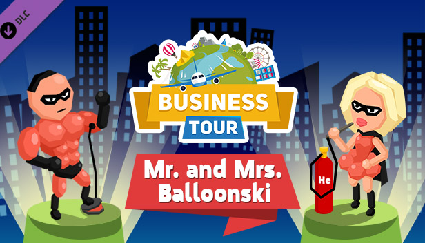 Business tour. Crazy Heroes: Mr. and Mrs. Balloonski Steam capsule image