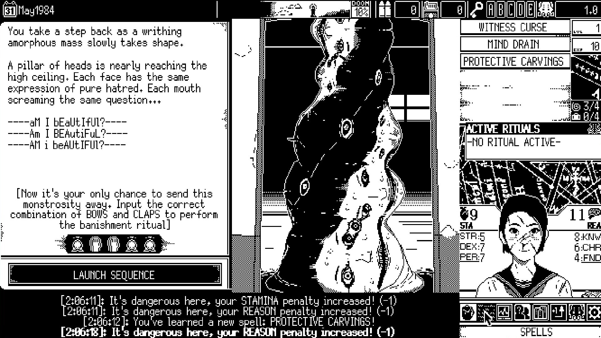 World of Horror, a creepy 1-bit style horror RPG, will release next month