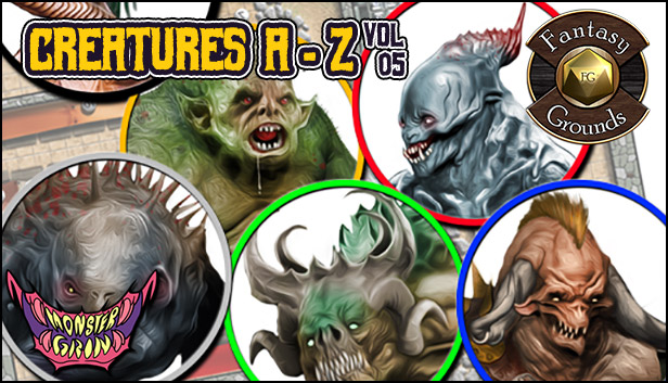 Fantasy Grounds - Creatures A-Z, Volume 5 (Token Pack) Steam capsule image