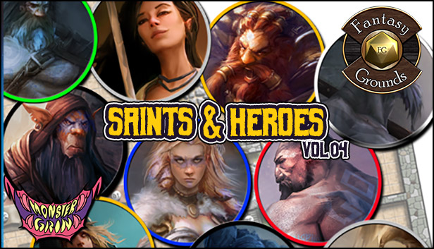 Fantasy Grounds - Saints and Heroes, Volume 4 (Token Pack) Steam capsule image