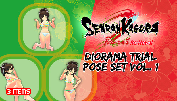 SENRAN KAGURA Burst Re:Newal - Diorama Trial Pose Set Vol. 1 Steam capsule image