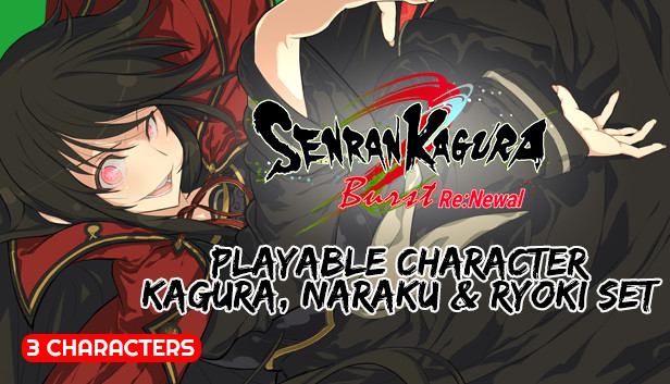 SENRAN KAGURA Burst Re:Newal - Playable Character Kagura, Naraku & Ryoki Set Steam capsule image
