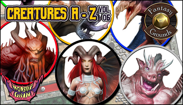 Fantasy Grounds - Creatures A-Z, Volume 6 (Token Pack) Steam capsule image