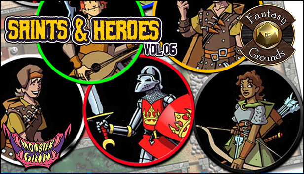 Fantasy Grounds - Saints and Heroes, Volume 6 (Token Pack) Steam capsule image