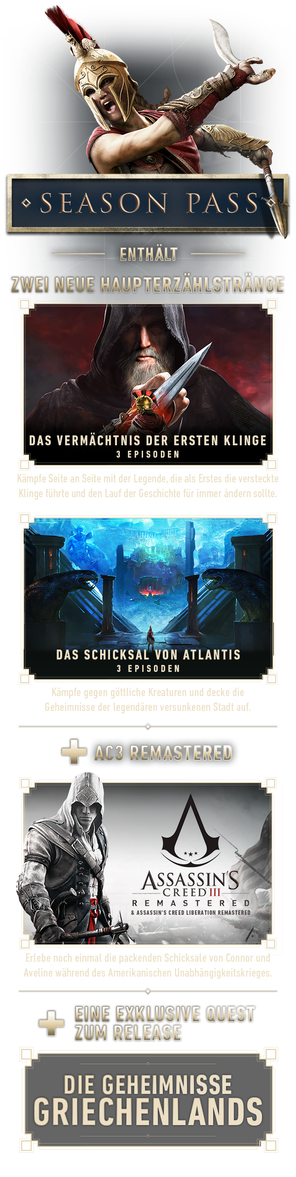 Lohnt Sich Der Season Pass Assassin's Creed Odyssey Kaufe Assassin's Creed Odyssey Season Pass Ubisoft Connect