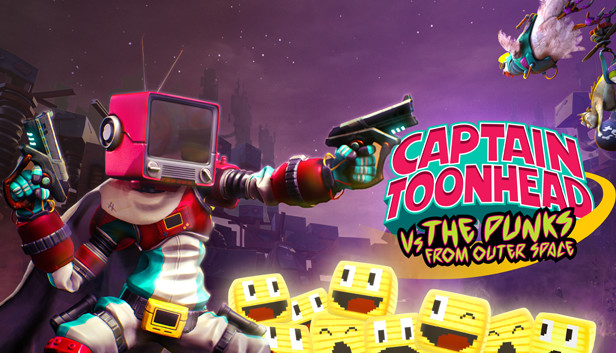 Captain ToonHead vs the Punks from Outer Space Steam capsule image