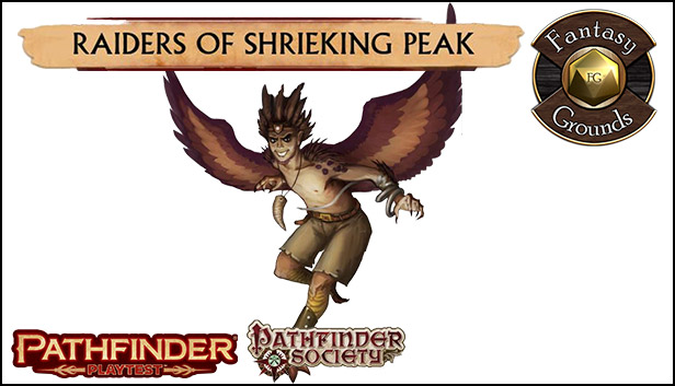 Fantasy Grounds - Pathfinder Society Playtest Scenario #2: Raiders of Shrieking Peak (PFRPG2) Steam capsule image