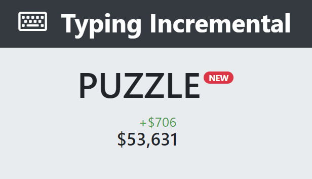 Typing Incremental Steam capsule image
