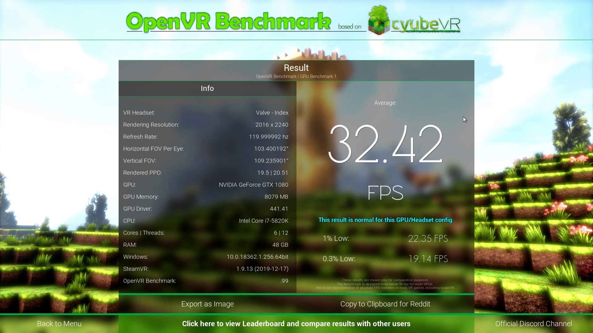 OpenVR Benchmark bei Steam