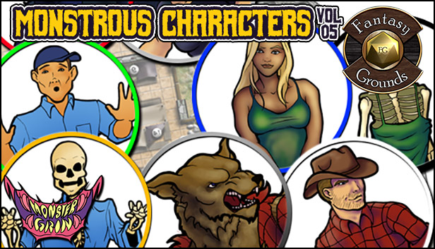Fantasy Grounds - Monstrous Characters, Volume 5 (Token Pack) Steam capsule image