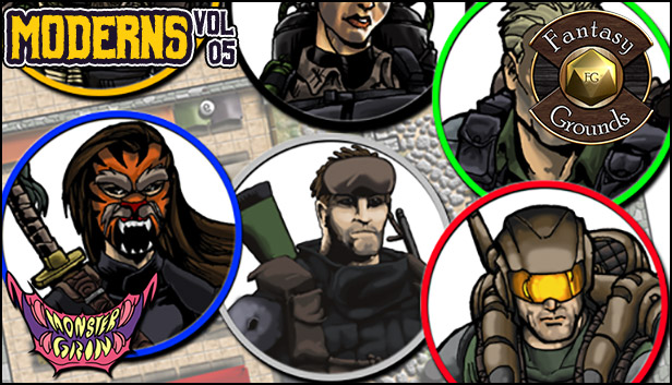 Fantasy Grounds - Moderns, Volume 5 (Token Pack) Steam capsule image